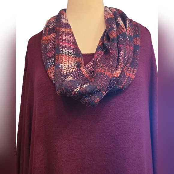 NWT AGB size 3X burgundy dress - Picture 10 of 11